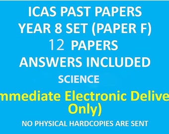 ICAS Past Papers with Answers - Grade / Year 8 (Paper F) SCIENCE