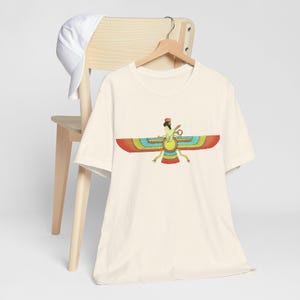 Persian God Faravahar Unisex Tee Shirt,  Zoroastrian Symbol, Nowruz Gift, Persian History Shirt, Persepolis Tee, Short Sleeve Shirt