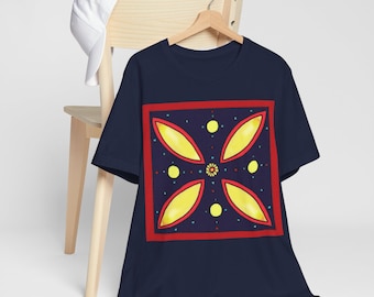 Camiseta unisex Derafsh Kaviani, regalo con la bandera iraní antigua, arte sasánida, Persépolis, camisa Nowruz, top Mehregan, persa, hecha en EE. UU.