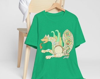 Camiseta de grifo antiguo, persa iraní, regalo de arte sasánida, camiseta Nowruz, camiseta unisex, criatura mítica