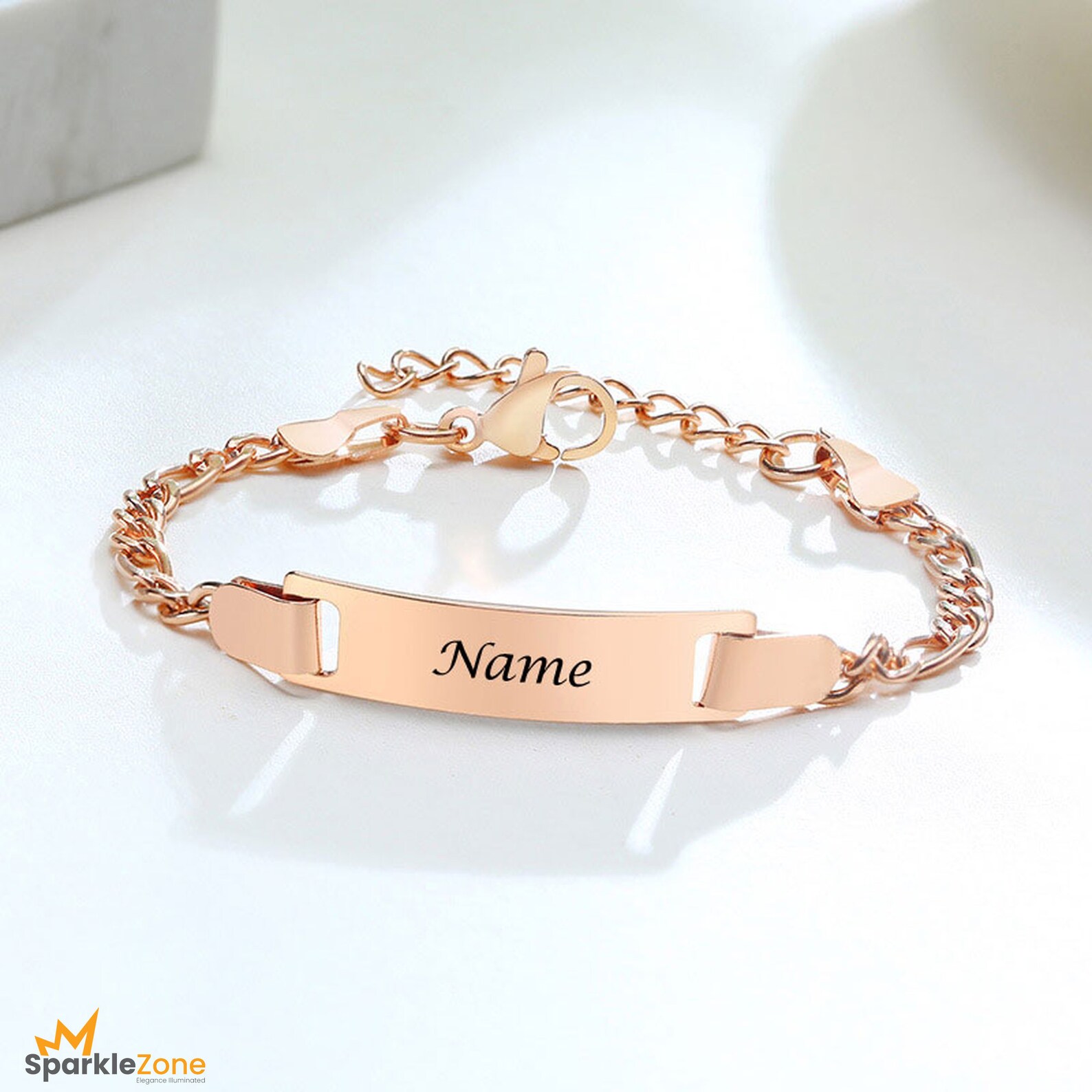 Custom Stainless Steel Baby Name Bracelets Baptism Bangle Jewelry