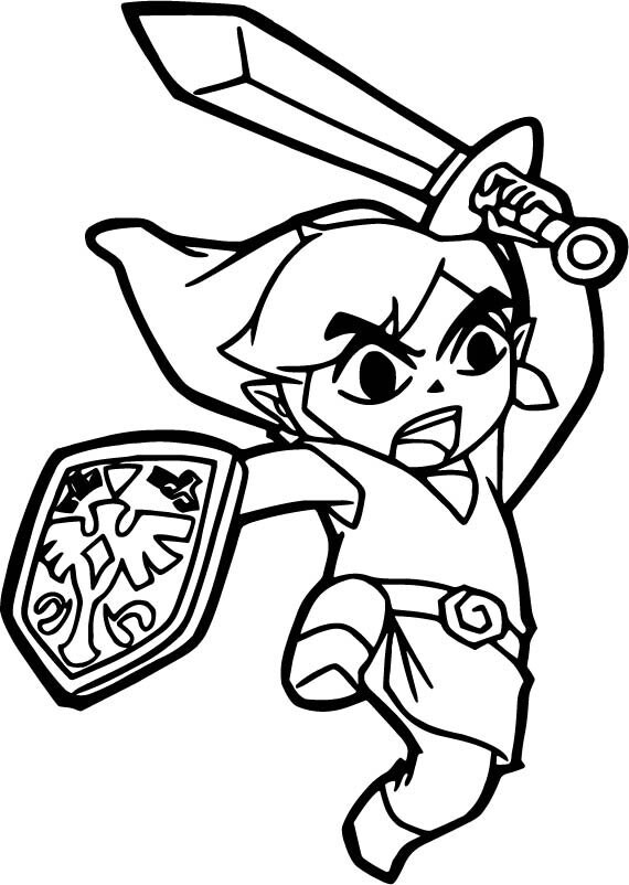 Toon Link Stencil