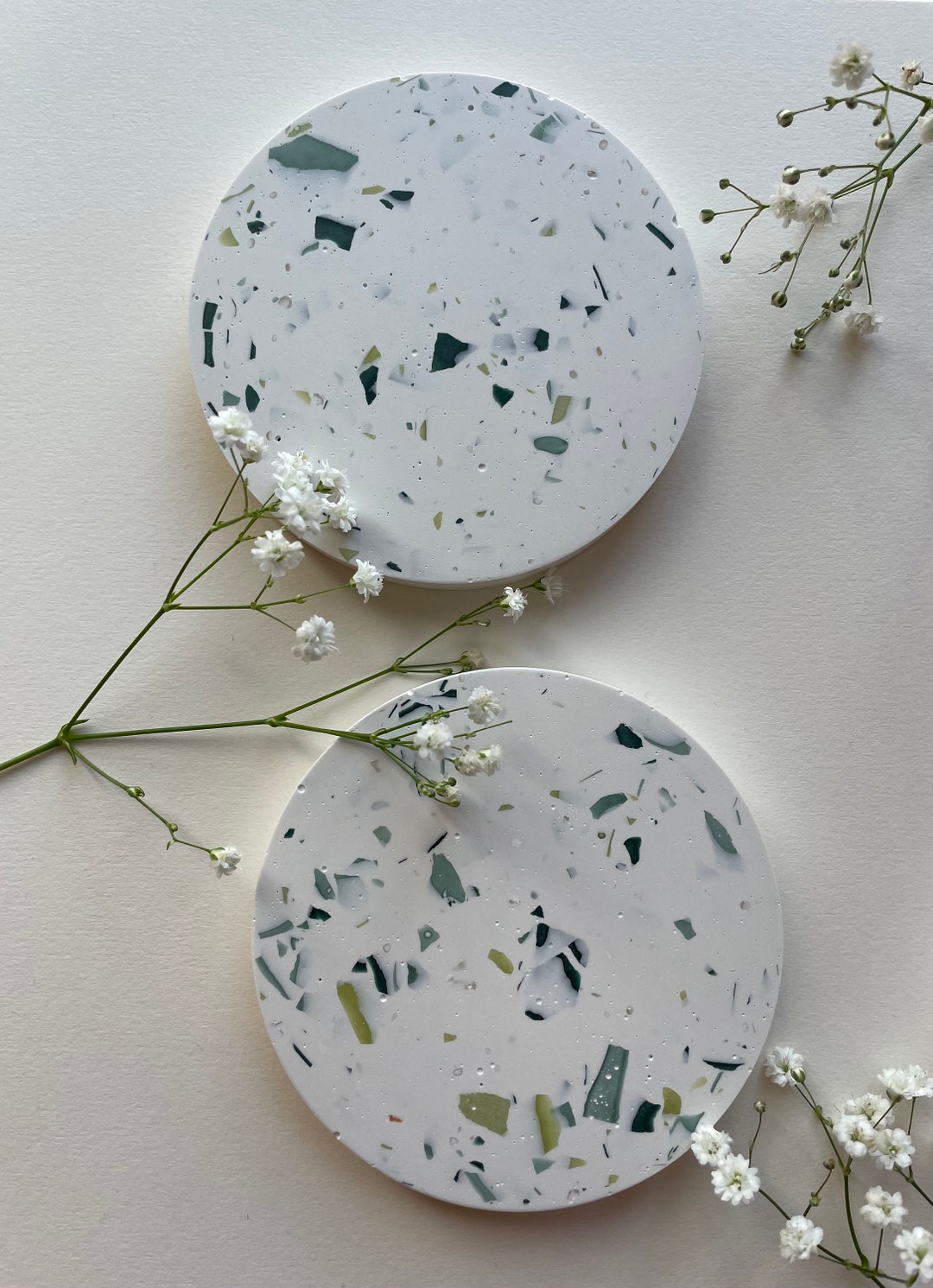 Jesmonite Terrazzo Coaster Etsy UK