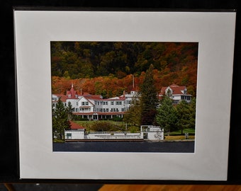 Autumn Lake House Photograph