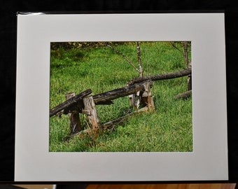Field Fence Print: Rustic Landscape Photography