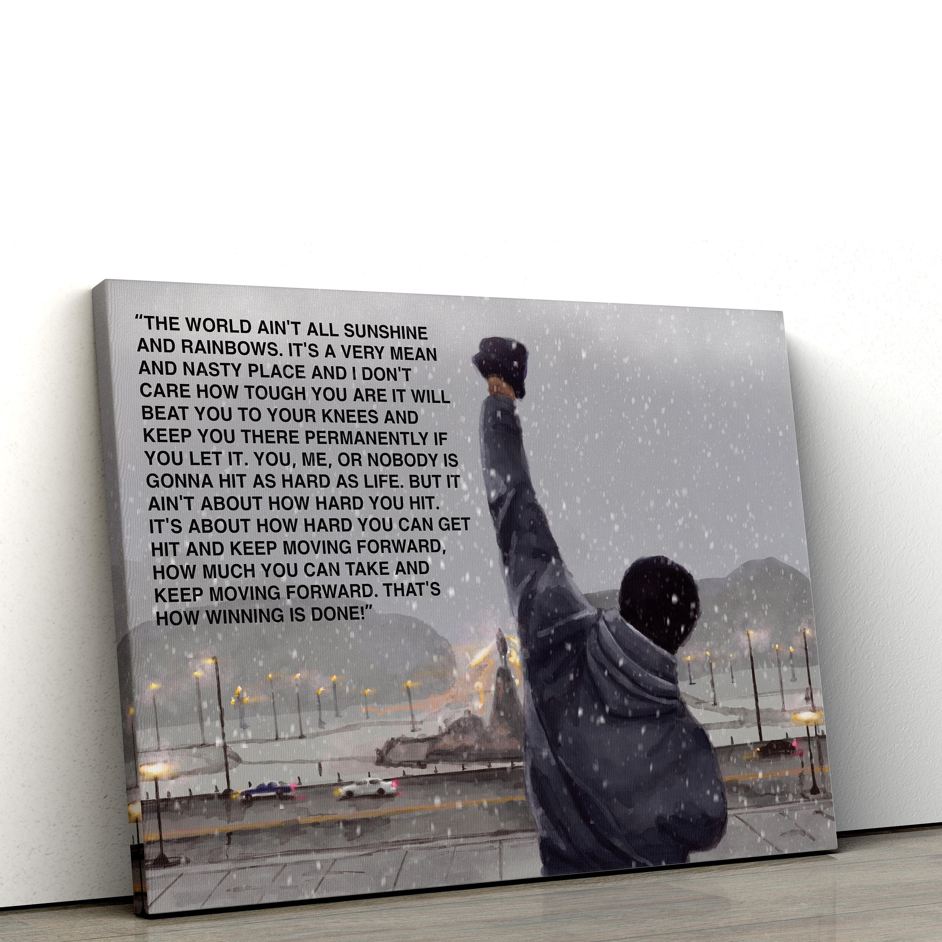 Rocky Balboa winning' Poster, picture, metal print, paint by Andy