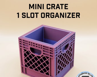 Mini Crate 1 Slot Organizer / Mini Crates / 3DPF / Storage / Desk Storage / Organizer / Office Storage / Stationery Gift