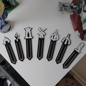 Marcadores con íconos de mapas de Skyrim / The Elder Scrolls / TES / Marcadores de juegos / Regalos para la cueva del hombre / Regalos divertidos / Impresos en 3D / Marcadores únicos