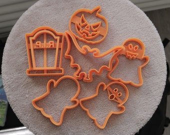 Formine per biscotti di Halloween stampate in 3D / Autunno / Fantasma / Zucca / Pipistrello / Cimitero / Accessorio per la cottura / Stampa 3D