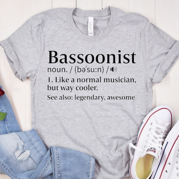 Bassoonist Definition T-Shirt: Musician Gift