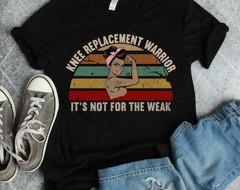 Knee Replacement Warrior T-Shirt: Funny Get Well Gift
