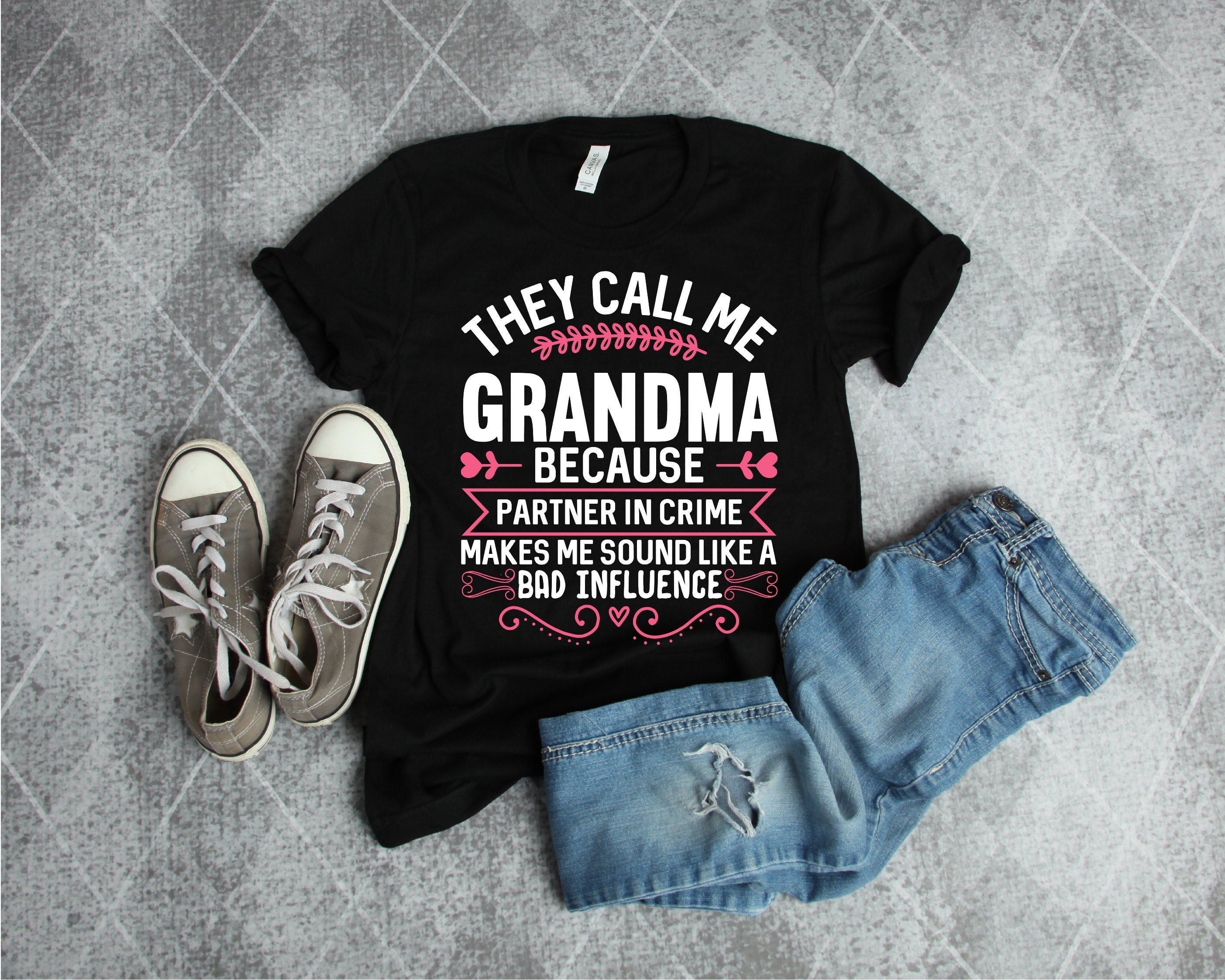 Funny Grandma Shirt, Grandma Partner In Crime Shirt Funny Grandma Shirt, Grandma Partner In Crime Shirt