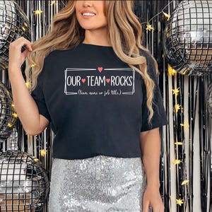 Customize Our Team Rocks T-shirt: Work Team Shirt - Etsy