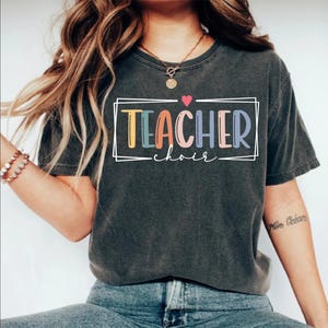 Choir Teacher Shirt, Choir Teacher Team Gift, Choir Crew Squad Shirt, Teachers Day Gift, Elementary School Choir Shirt Gifts, Teacher&#39;s Team