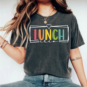School Lunch Crew Shirt: Cafeteria Worker Back To School Tee