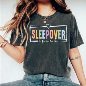 Sleepover Squad T-Shirt: Girls&#39; Slumber Party Matching Tee