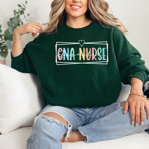 Personalized CNA Nurse Sweatshirt, Custom CNA Nurse Shirt, CNA Nurse Gift, Nurse Appreciation Gift, Certified Nursing Assistant Pullover