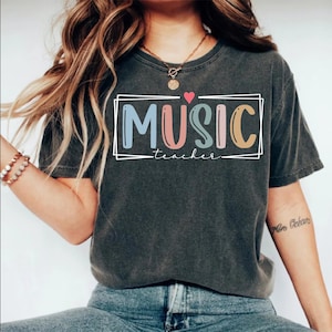 Music Teacher T-Shirt: Gift for Musicians & Chorus Teachers