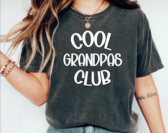 Cool Grandpas Club Shirt Father's Day Shirt Best Grandpa Shirt Cool Grandpa Shirt Grandfather Shirt Gramps Shirt Gift from Grandkids Grandpa