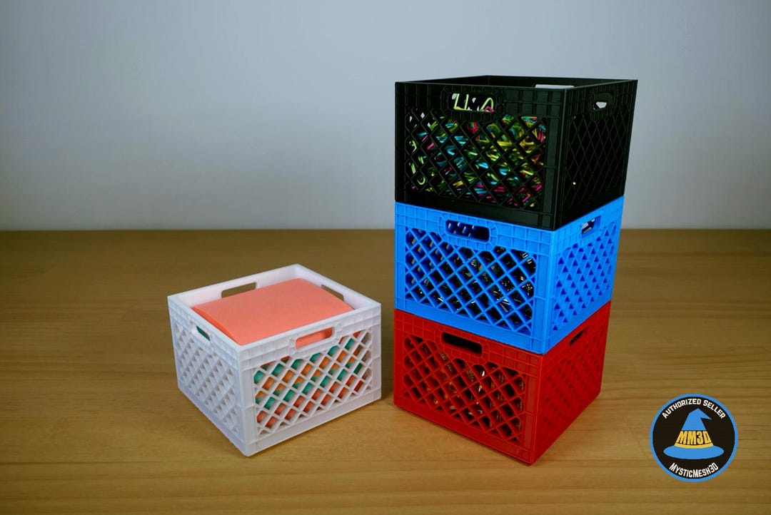 Mini Crate - Stackable Desk Organizer - Etsy