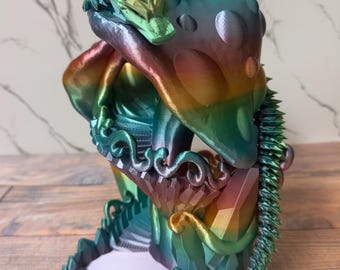 Mushroom Dice Tower with Dragon: DND Dice Games