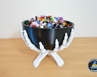 Skeleton Hands Candy Bowl: 3D Printed Halloween Decor