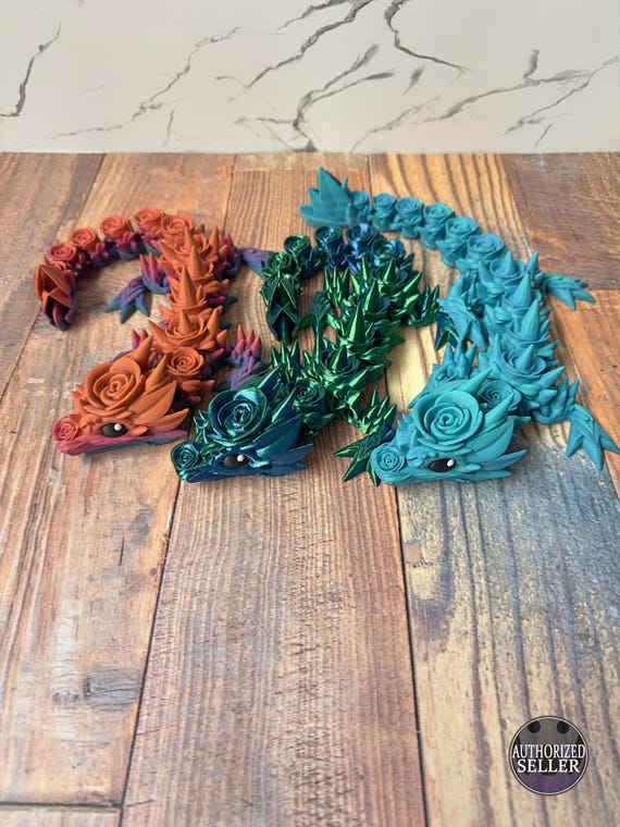 Articulating Dragon- Articulating Rose Dragon