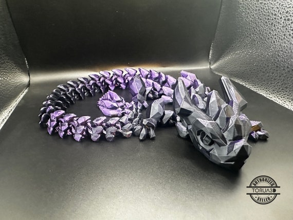 Articulating Gemstone Dragon- 3D Printed.