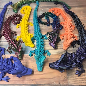 Dragon en cristal de dragon imprimé en 3D