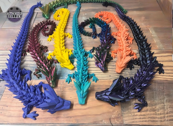 Dragon-Crystal Dragon-3d printed
