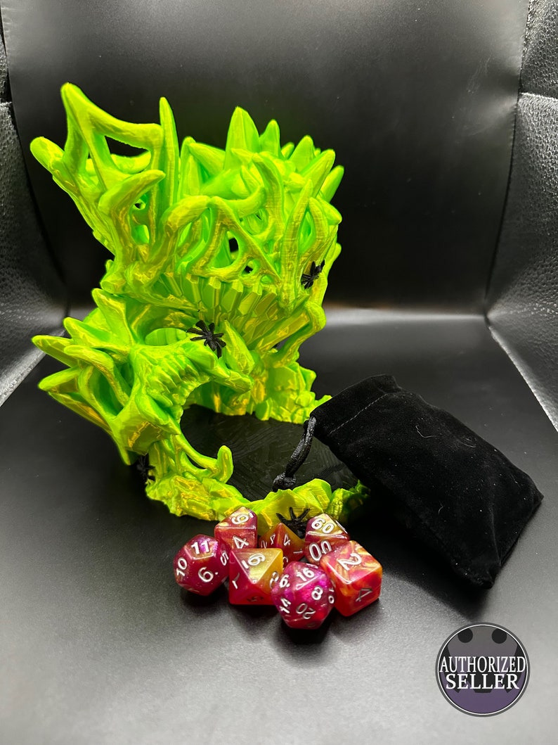 Dice Tower Skull Nightmare Dice Tower DND Dice Roller With Mystery Dice