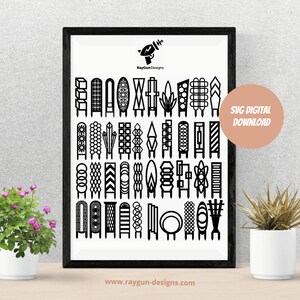 Mega paquete SVG de enrejado de plantas de interior de 40 (paquete de 40) para Glowforge y Xtool