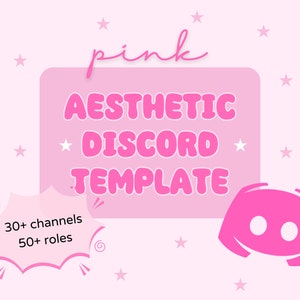 Aesthetic & Cute Pink Discord Server Template For Creators