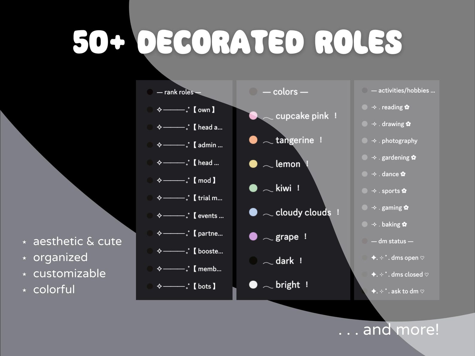 Dark Aesthetic Discord Server Template (instant Download) - Etsy