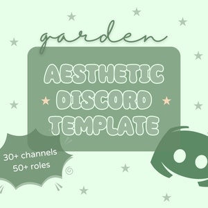 Cottagecore Garden Nature Aesthetic & Cute Discord Template For Creators