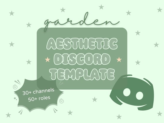 Cottagecore Garden Aesthetic Discord Template (Instant Download)