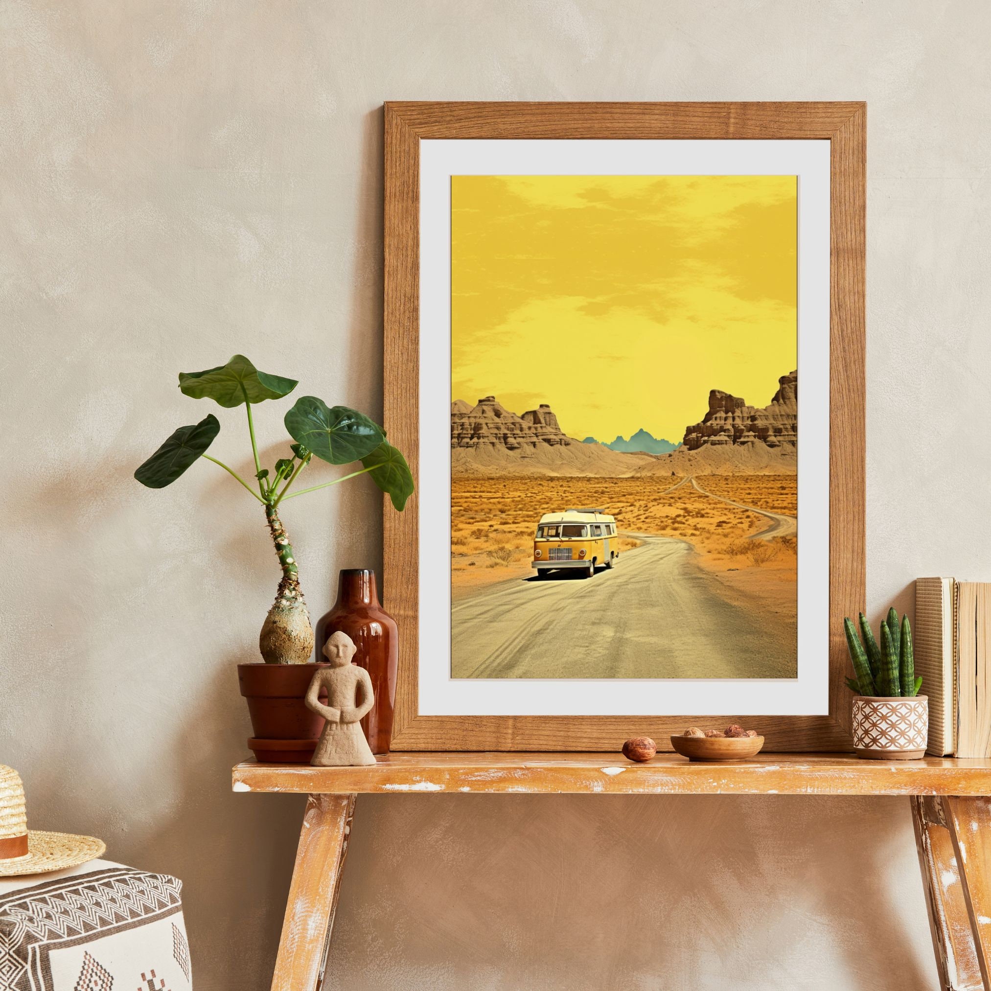 Boho Camper Van Print Southwestern Decor Desert Landscape - Etsy