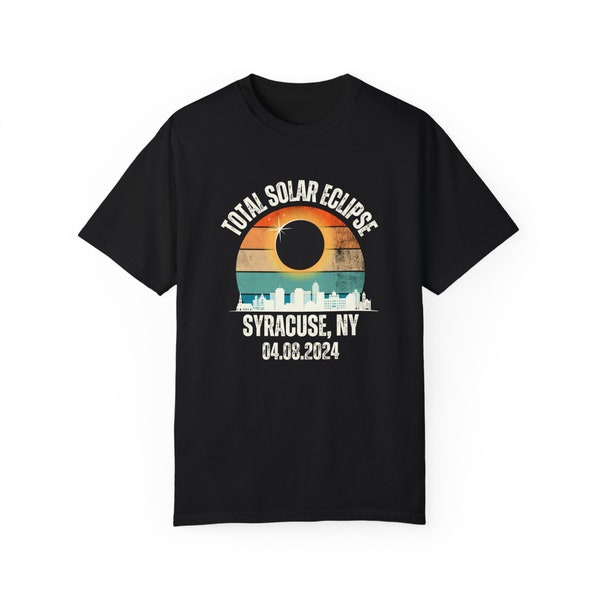 Total Solar Eclipse Shirt - April 8, 2024 (Syracuse, New York)