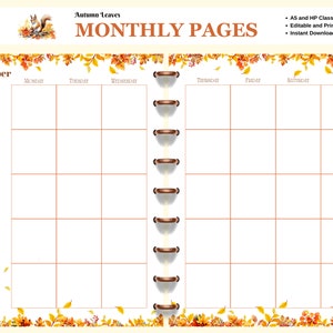 Peut inclure: Une page de calendrier mensuel imprimable sur le thème de l'automne. La page présente un écureuil, des feuilles et le mot "Septembre".
