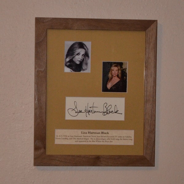 Lisa Hartman Black Signed and Framed Photo (Trusted Source)