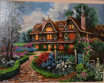 Anatoly Metlan's "Country Cottage" Limited Edition Print, Signed and Framed