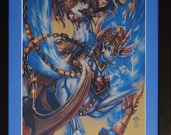 Gesigneerde Lady Death Cataclysmic Majesty #1 Metallic Jewel Edition (ingelijst met certificaat van echtheid)