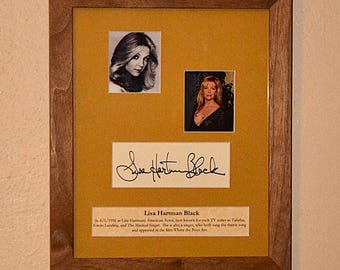 Lisa Hartman Black gesigneerde en ingelijste foto (vertrouwde bron)