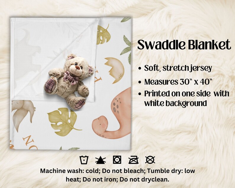 Custom Baby Swaddle Blanket, Personalized Blanket, Newborn Swaddle