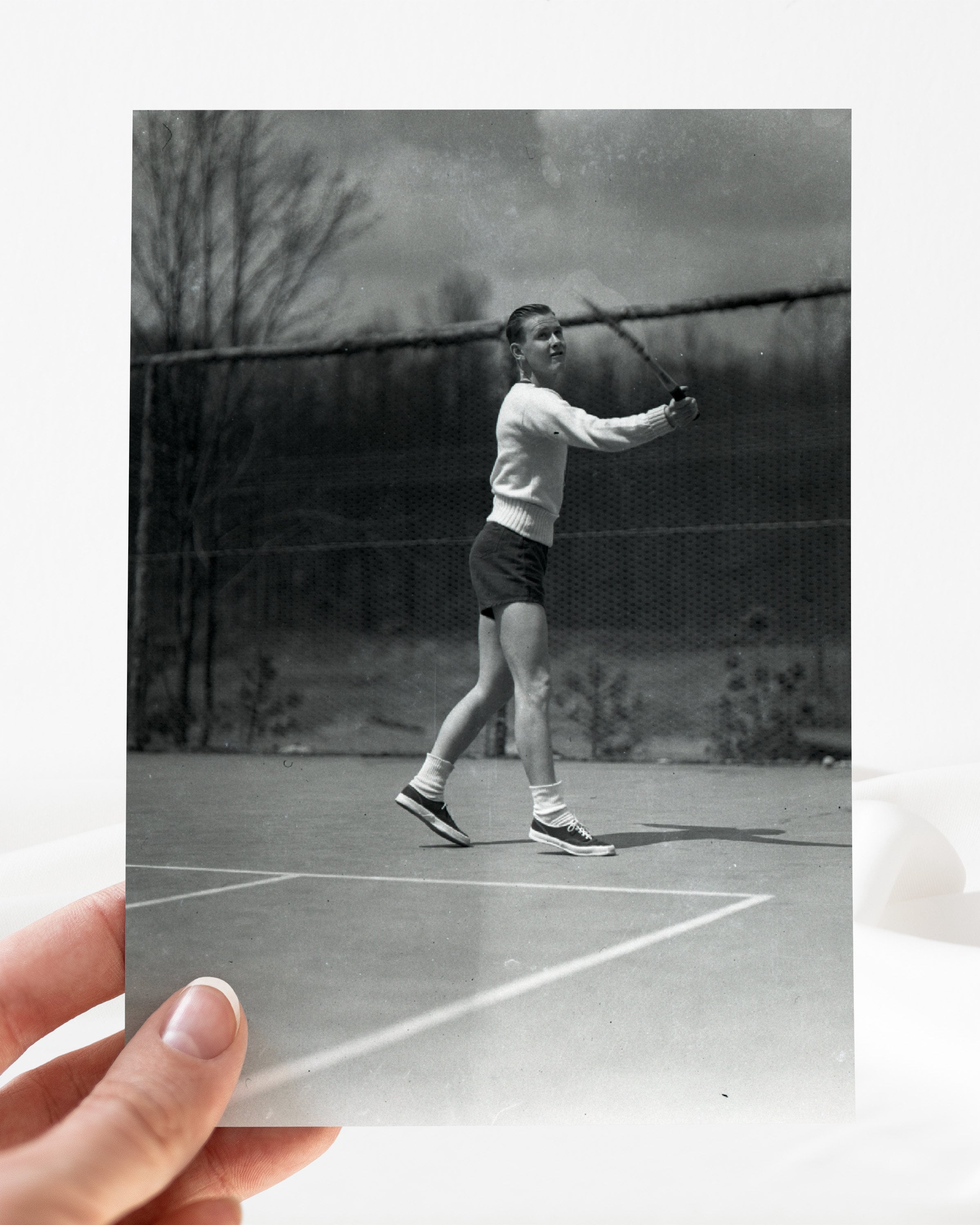 Digital Download, Vintage 1930's Black and White Tennis Tournament ...