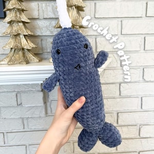 Mr. Narwhal Crochet Amigurumi Pattern (Elf)