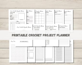 Printable Crochet Project Planner: Tracker, Log & Organizer (PDF)
