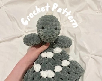 Dino Blanket Lovey Crochet Pattern
