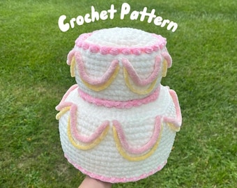 Two-Tier Vintage Cake Crochet Amigurumi Pattern