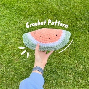 Watermelon Slice Crochet Amigurumi Pattern PDF Download | Crochet Food Fruit Pattern